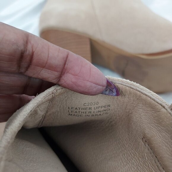 J Crew Eaton Pull On Suede Ankle Bootie Size 9.5 - Picture 3 of 6